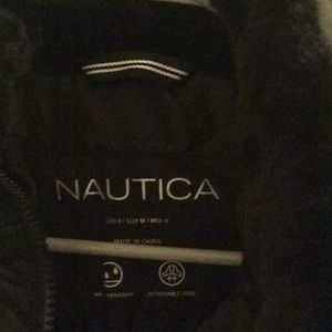 Black womans jacket size small with hood